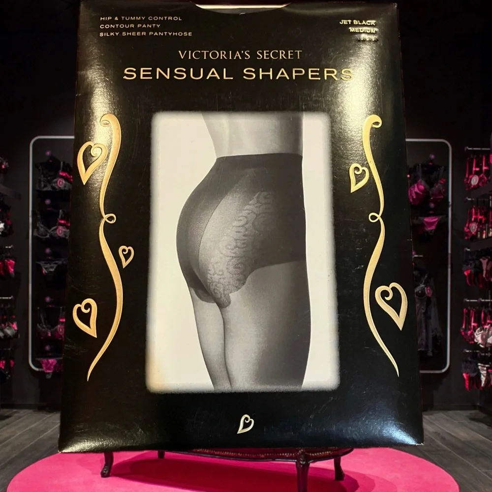Vintage Victoria’s Secret Sensual Shaper Silky Sheer Pantyhose NWT